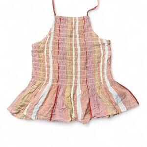 Pink and white striped babydoll
